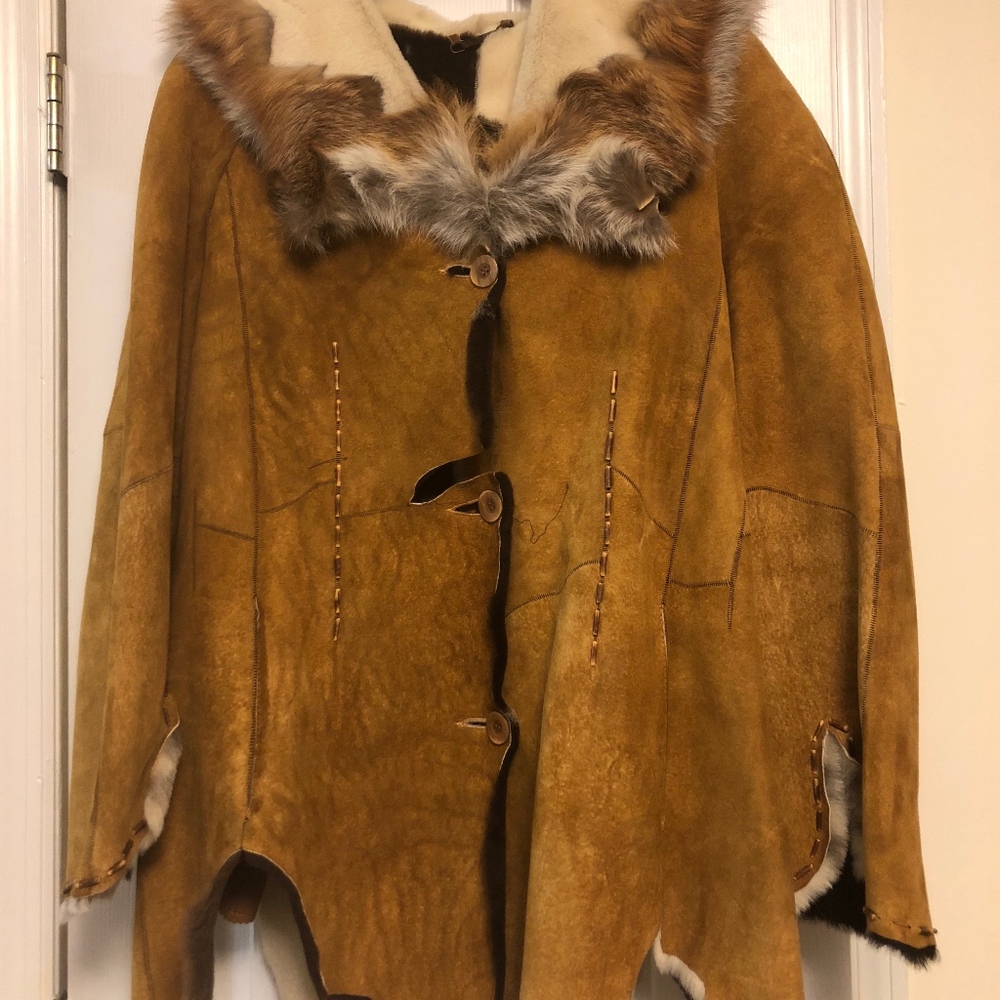 Sued Mod Genuine Shearling Coat